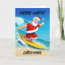 Search for surfing santa christmas cards Surfboard