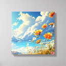 Search for red poppy canvas prints Summer
