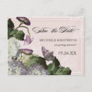 Search for purple hydrangea save the dates Lavender