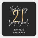 Search for birthday 21st stickers Typography