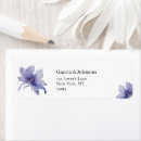 Search for purple iris return address labels Watercolor