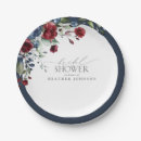 Search for navy and burgundy paper plates Botanical