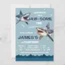 Search for jawsome invitations Shark pool party