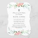 Search for white and silver christening invitations Pink
