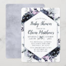 Search for blue and grey baby shower invitations For her