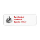Search for nose return address labels Reindeer