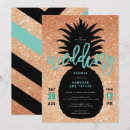 Search for gold pineapple wedding invitations Luau