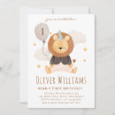 Search for lion 1st birthday invitations Balloon