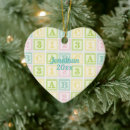 Search for alphabet christmas tree decorations Keepsake