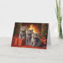 Search for cute kitten christmas cards British shorthair
