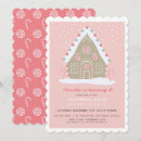 Search for gingerbread house decorating invitations Pink