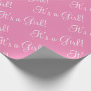 Search for its a girl wrapping paper Girly