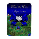 Search for royal blue save the date magnets Peacock