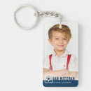 Search for star print rectangular key rings Blue