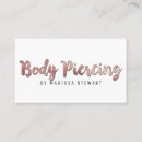 Search for body piercing business cards Elegant