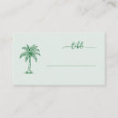Search for palm tree place cards Tropical