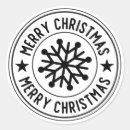 Search for black snowflakes stickers Merry christmas