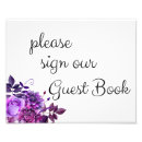 Search for guest book sign posters Purple