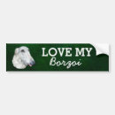 Search for borzois bumper stickers Pets