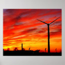 Search for wind turbine posters Sunset