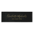 Search for black and gold name tags Employee