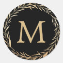 Search for monogram gold stickers Bridal shower