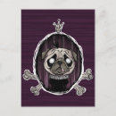 Search for dog bones postcards Pug