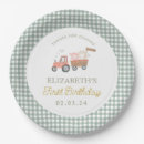 Search for farm birthday plates Pig