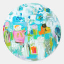 Search for abstract blue stickers Modern