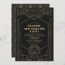 Search for 1920s new years eve party invitations Black