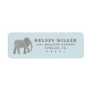 Search for floral elephant return address labels Cute
