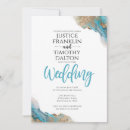 Search for turquoise and gold invitations Simple
