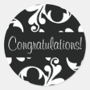 Search for congratulations wedding stickers Black