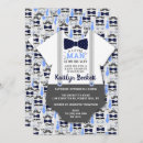 Search for mustache baby shower invitations Blue