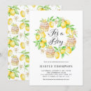 Search for cupcake baby shower invitations Lemon