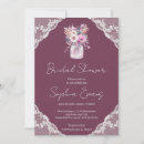 Search for country bridal shower invitations Lace
