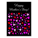 Search for red heart pattern cards Mum
