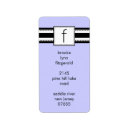 Search for monogram f return address labels Monogrammed
