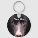 Search for black border key rings Dog