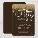 Search for fifty and fabulous invitations Gold