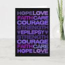 Search for epilepsy warrior postcards Purple