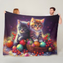 Search for christmas kitten blankets Santa