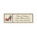 Search for shoe return address labels Heel