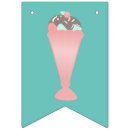 Search for ice cream bunting flags Pink