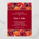 Search for orange rose wedding invitations Botanical