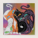 Search for cat painting puzzles Colourful