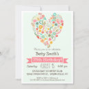 Search for floral 75th birthday invitations Flower