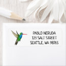 Search for hummingbirds return address labels Wildlife