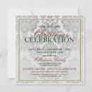 Search for silver and gold christmas invitations Damask