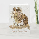 Search for lion and lamb christmas cards Angel